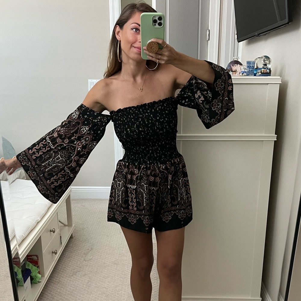 Wide Sleeve Romper